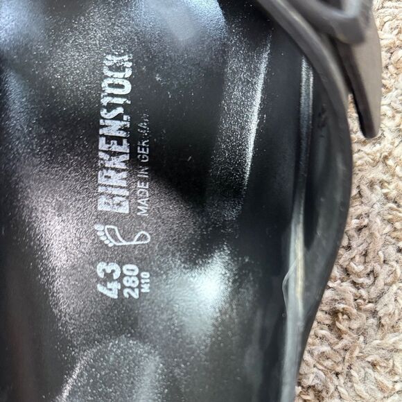 Birkenstock Black Slide on Sandals - Picture 4 of 5